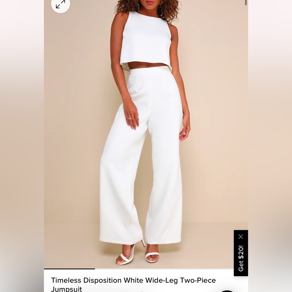 Elegant White Women's Jumpsuit